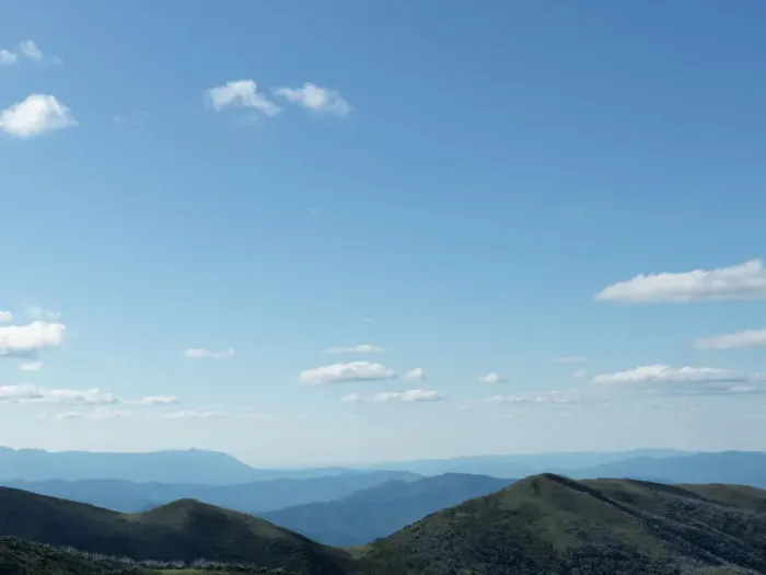 Framed Print : view over mountains near Hotham