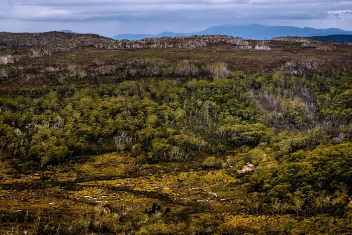 Framed Print : View over Mt Field National Park, Tasmania Framed Print : View over Mt Field National Park, Tasmania
