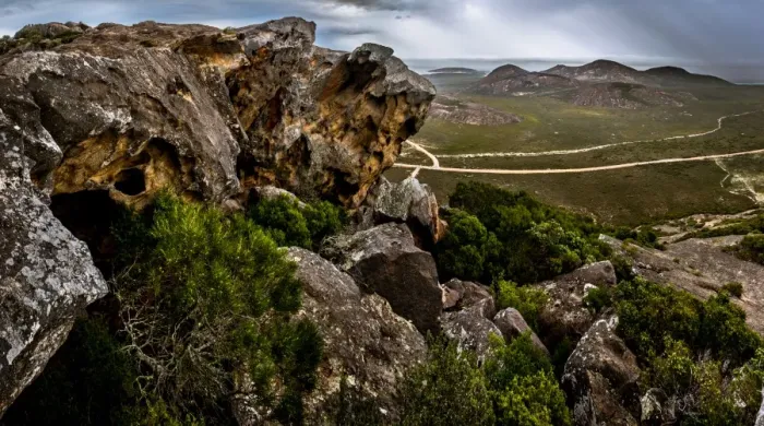 Framed Print : View to the mt Le Grand from Frenchman Peak in Cape Le Grand National Park, Western Australia