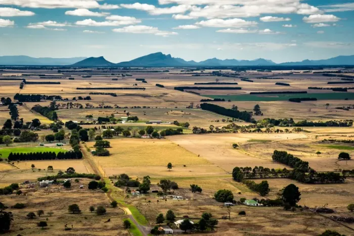 Framed Print : View from mt Rouse to the Grampinans Ranges, Victoria