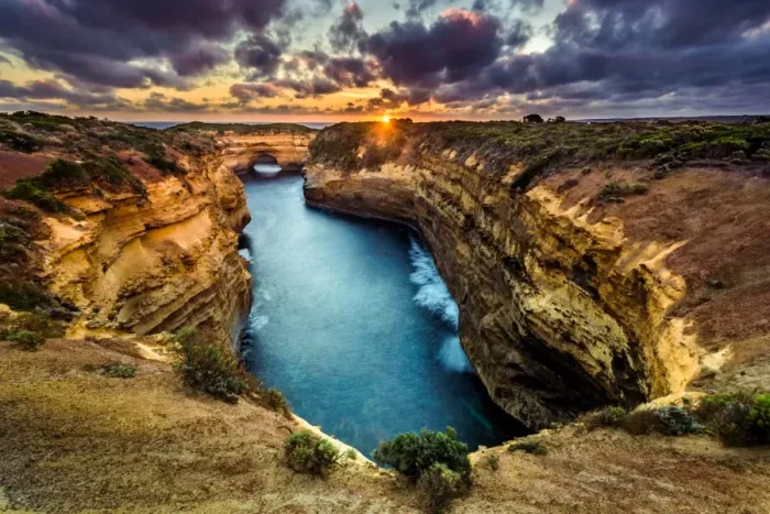 Framed Print : View to Muttonbird Island at Great ocean Road, Victoria