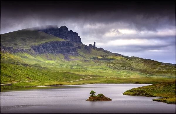 A view to the Old man of Storre, Isle of Skye, Inner Hebrides, Scotland