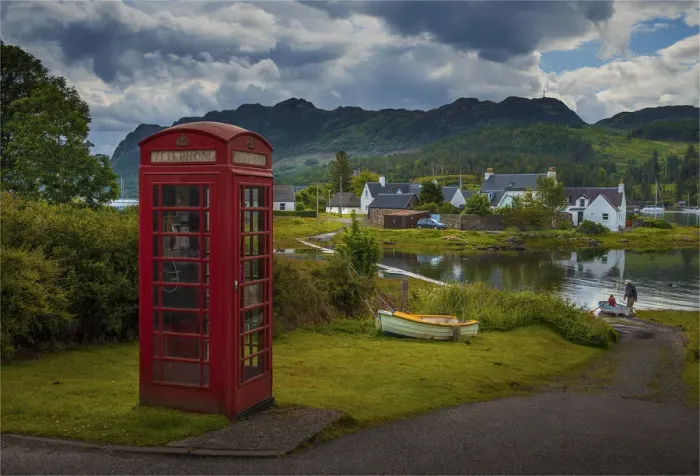 Framed Print : A view to Plockton Harbour, in the county of Ross, Scottish highlands
