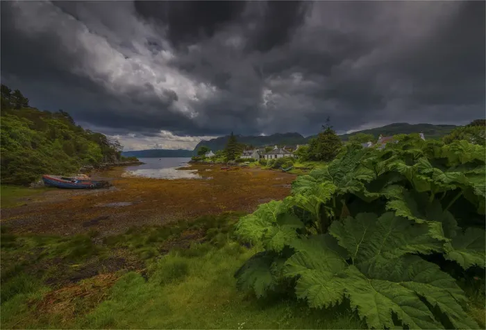 Framed Print : A view to Plockton Harbour, in the county of Ross, Scottish highlands