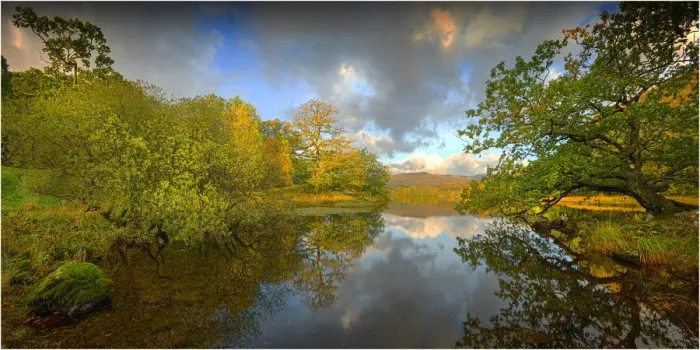 Framed Print : A view from Rydal water, Lake district, Cumbria, England, United Kingdom