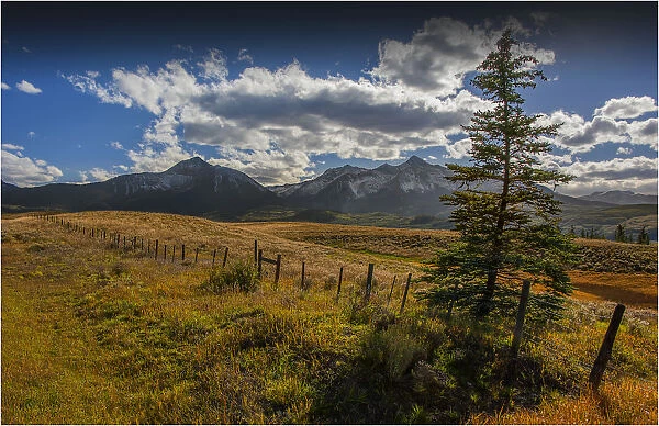 A view towards the San Juan mountains, Colorado, south west United States of America