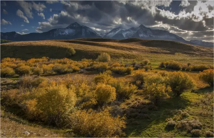 Framed Print : A view towards the San Juan mountains, Colorado, south west United States of America Framed Print : A view towards the San Juan mountains, Colorado, south west United States of America