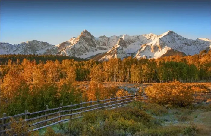 Framed Print : A view towards the San Juan mountains, Colorado, south west United States of America