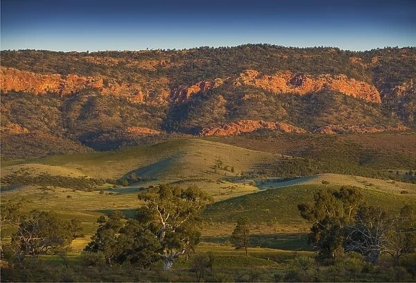 A view of the southern Flinders Ranges National Park near Wilpena, in South Australia