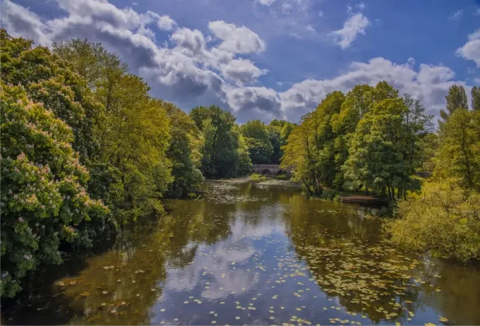 Framed Print : View of the Stour river