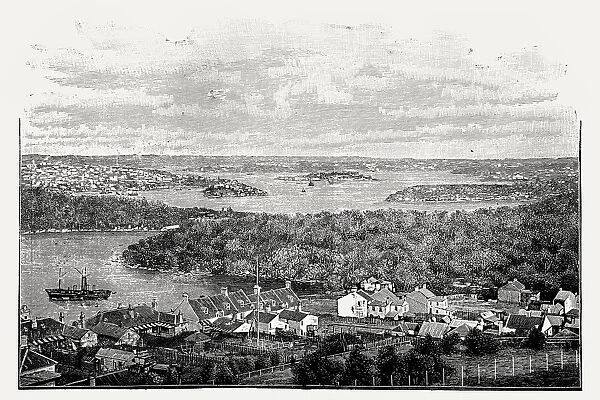 View of Sydney Harbour, Australia, in the late 19th century