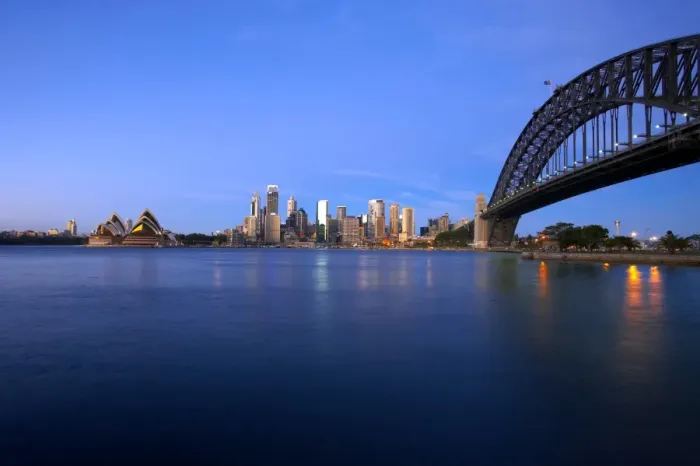 Framed Print : View of Sydney Opera House and Harbour Bridge, Sydney, Australia Framed Print : View of Sydney Opera House and Harbour Bridge, Sydney, Australia