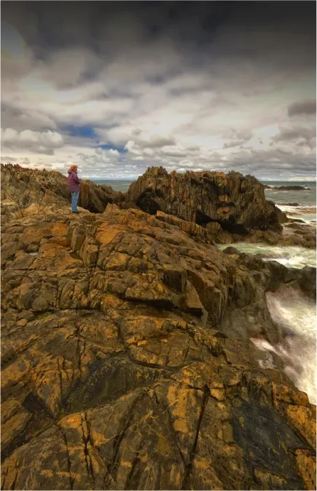 Framed Print : A view of the western coastline of King Island, Bass Strait, Tasmania, Australia