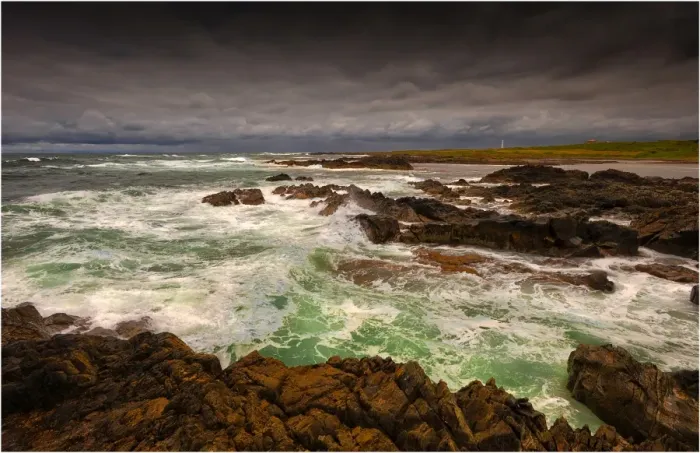 Framed Print : A view of the western coastline of King Island, Bass Strait, Tasmania, Australia