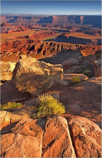 The viewpoint of the Colorado river at Dead Horse point, Utah