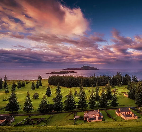 A viewpoint at Kingston, Norfolk Island, Australia, Southern South Pacific