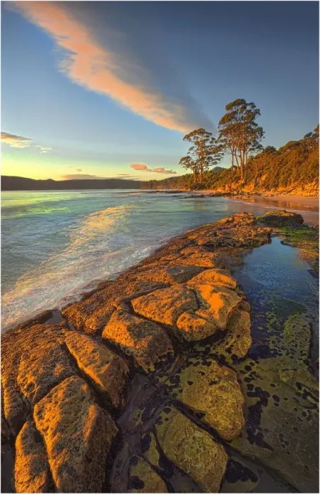 Framed Print : Views along the pristine coastline of Adventure bay, South Bruny Island, Tasmania Framed Print : Views along the pristine coastline of Adventure bay, South Bruny Island, Tasmania