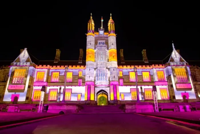 Framed Print : Vivid Sydney 2014 - University of Sydney Framed Print : Vivid Sydney 2014 - University of Sydney