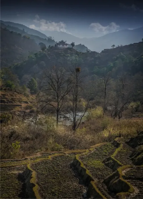 Framed Print : Wangdue Phodrang, Kingdom of Bhutan, Eastern Himalayas