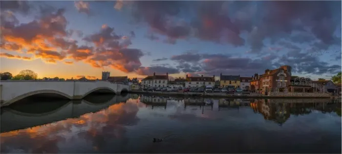 Framed Print : Wareham dusk
