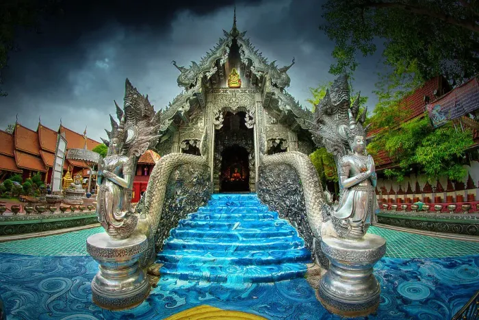 Framed Print : Wat Sri Suphan in Chiang Mai