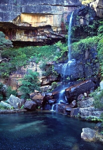 Waterfall. View of waterfall in Blackdown Tableland National Park, Central Queensland