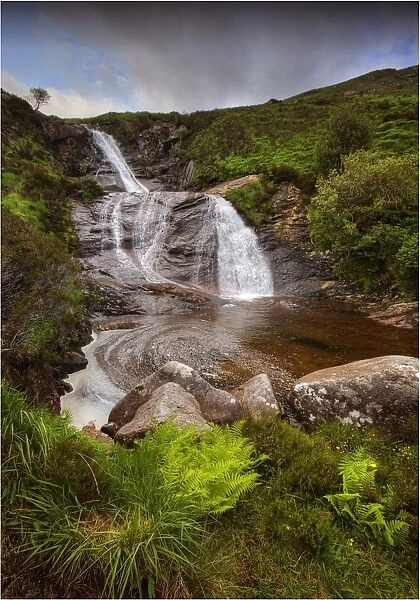 Waterfall near Sligachan, Isle of Skye, Inner Hebrides, Scotland