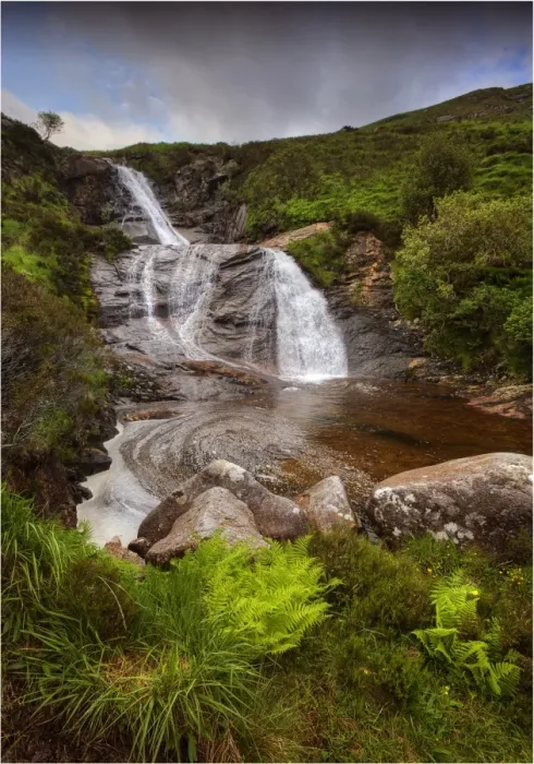 Framed Print : Waterfall near Sligachan, Isle of Skye, Inner Hebrides, Scotland Framed Print : Waterfall near Sligachan, Isle of Skye, Inner Hebrides, Scotland