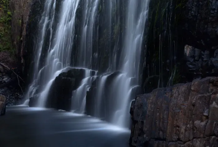 Framed Print : Bottom of waterfall and rocks Framed Print : Bottom of waterfall and rocks