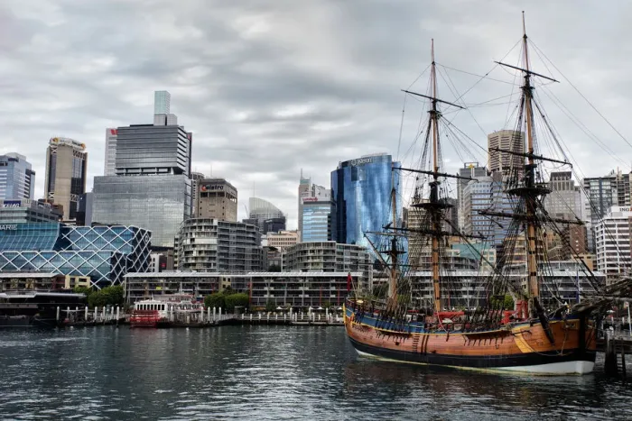 Framed Print : Waterfront at Darling Harbour