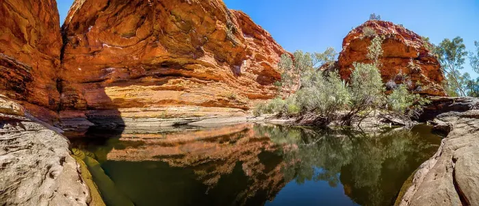 Framed Print : Waterhole in the Garden of Eden, Kings Canyon, George Gill Range, Watarraka National Park, Northern Territory, Australia Framed Print : Waterhole in the Garden of Eden, Kings Canyon, George Gill Range, Watarraka National Park, Northern Territory, Australia