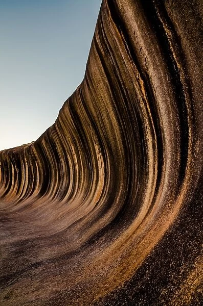 Wave Rock. 14 m tall and 110 m long Wave Rock in Hyden, Western Australia