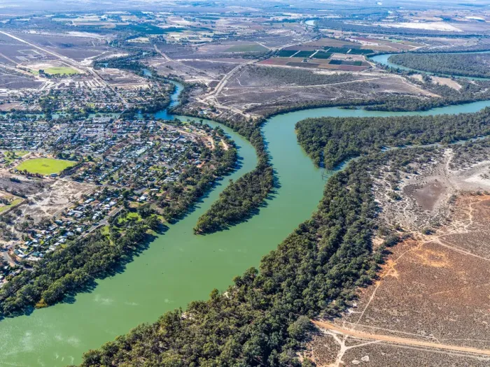 Framed Print : Wentworth and Murray-Darling River
