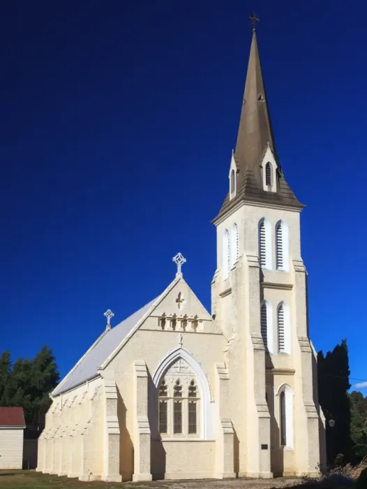 Framed Print : White Church at Evandale