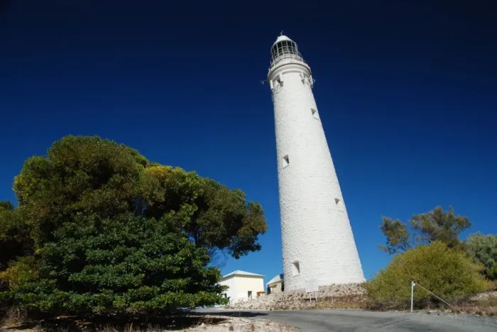 Framed Print : White Lighthouse