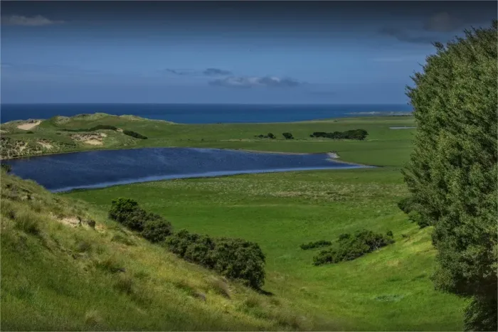 Framed Print : Wickham lake, King Island, Bass Strait, Tasmania, Australia