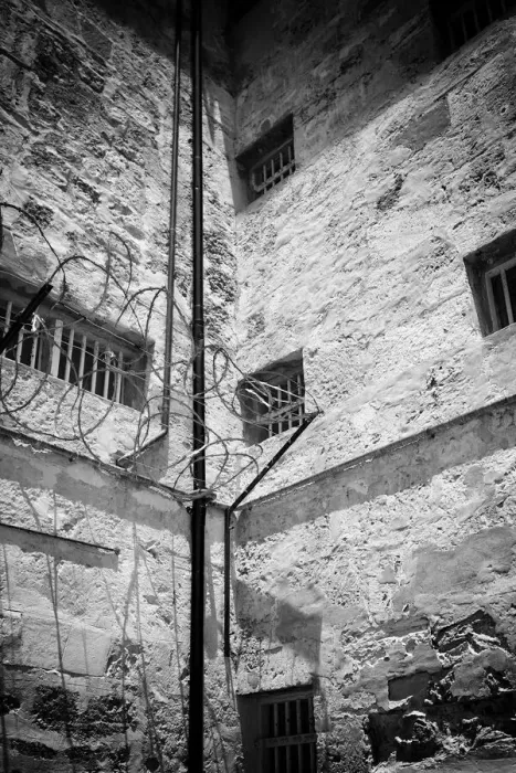 Framed Print : Wide shot interior of Fremantle Prison