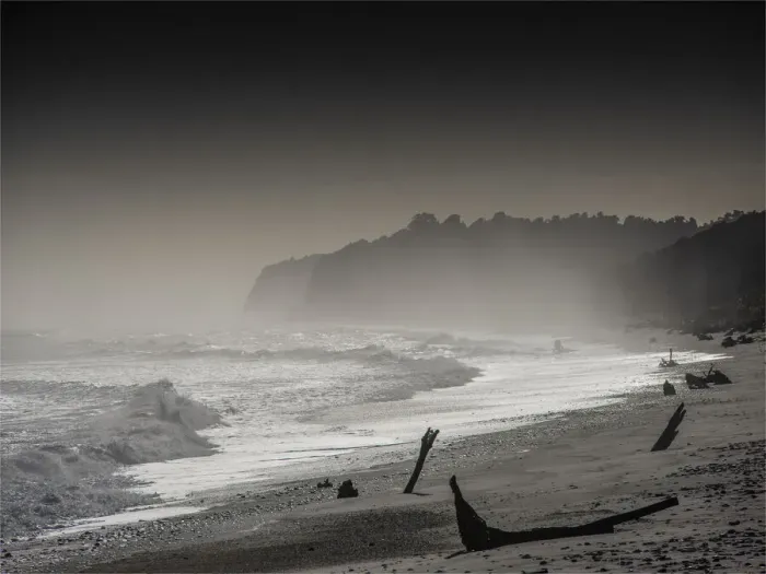 Framed Print : Wild coastline at Paringa, west coastline of the South Island, New Zealand