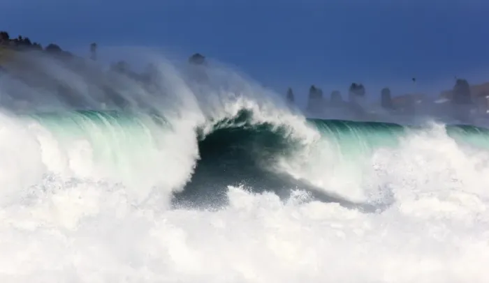 Framed Print : Wild surf at Terrigal, Australia