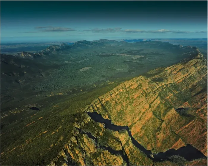 Framed Print : Wilpena Pound from the air, Flinders Ranges, South Australia