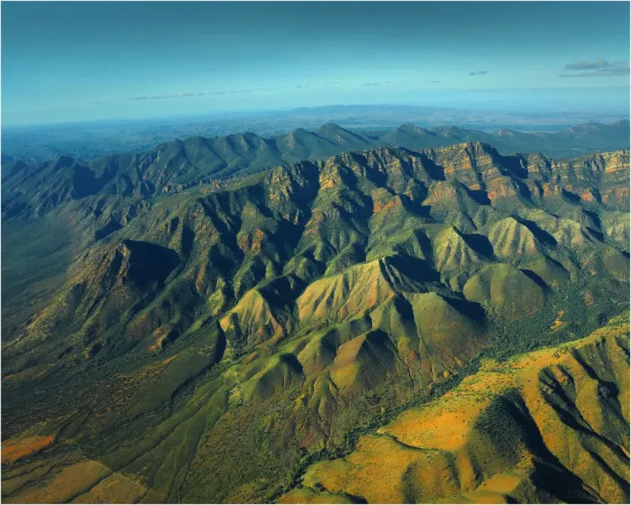 Framed Print : Wilpena Pound from the air, Flinders Ranges, South Australia
