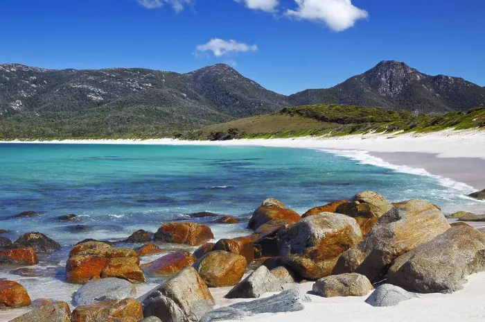 Framed Print : Wineglass Bay Tasmania