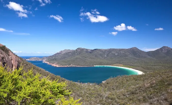 Framed Print : Wineglass Bay Tasmania