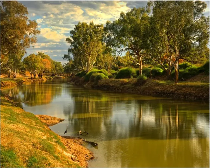 Framed Print : Winter afternoon on the banks of the Cooper creek, outback South Australia Framed Print : Winter afternoon on the banks of the Cooper creek, outback South Australia
