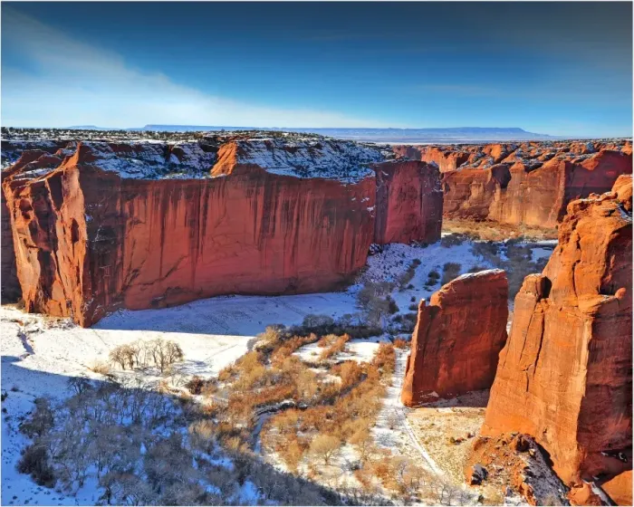 Framed Print : Winter in Canyon De Chelly, Arizona, south western United States of America