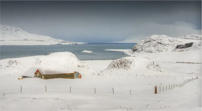 Framed Print : Winter in the countryside near Akureyri, Northern Iceland