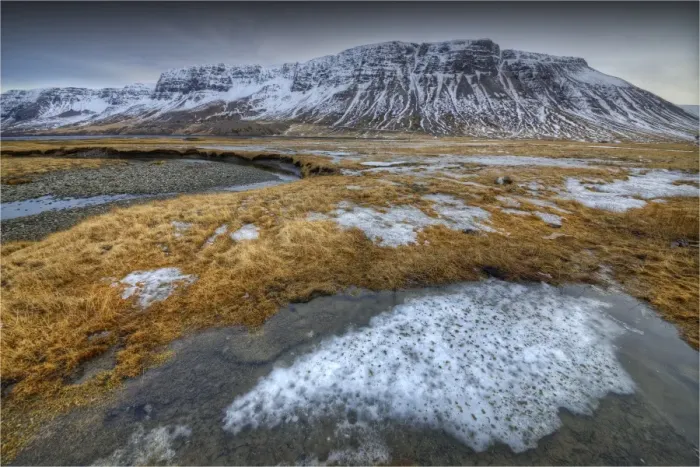 Framed Print : Winter Scenery at Snaefellsvegur, Iceland Framed Print : Winter Scenery at Snaefellsvegur, Iceland