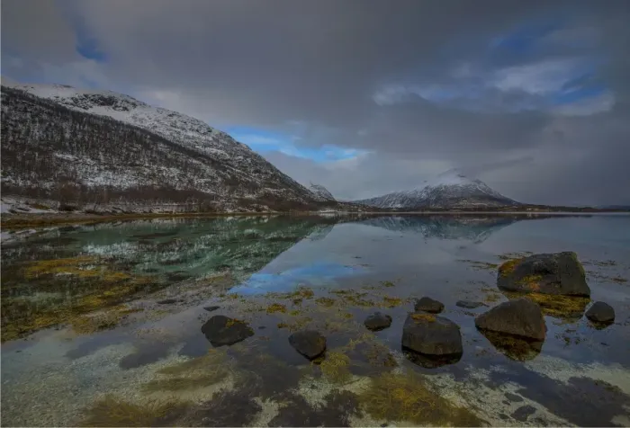 Framed Print : A winter Scenic, Lofoten Peninsular, Arctic circle, Norway