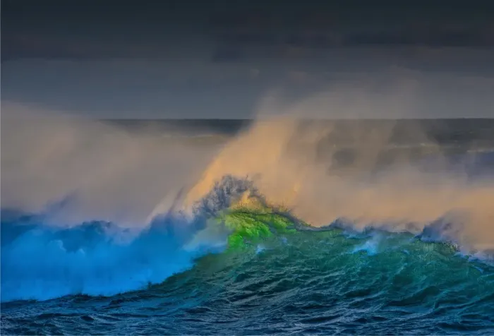 Framed Print : Winter storms lash the coastline at Arnarstapi, Snaefellness, Iceland