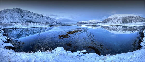 The Winter Wonderland of the Lofoten Peninsular, Arctic circle, Norway